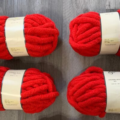 Yarn Bee Eternal Bliss Yarn- Red-5 skeins – 3more available