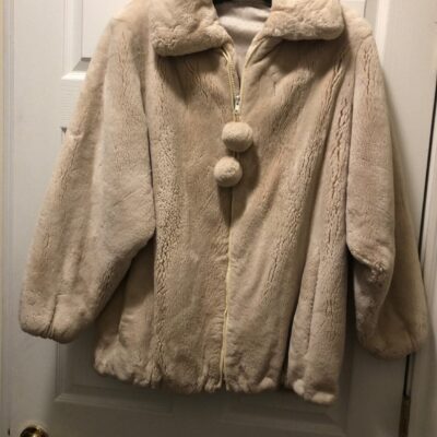 Vintage Beige sheared Beaver Blouson Jac