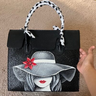 Beautiful Hand Painted Handmade Handbag