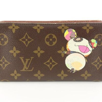 Louis Vuitton Murakami Monogram Panda Zippy Wallet Long 35L26a