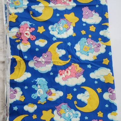 Vintage V.I.P. by Cranston Care Bears Moon Star Cloud Glow-in-the-Dark Fabric