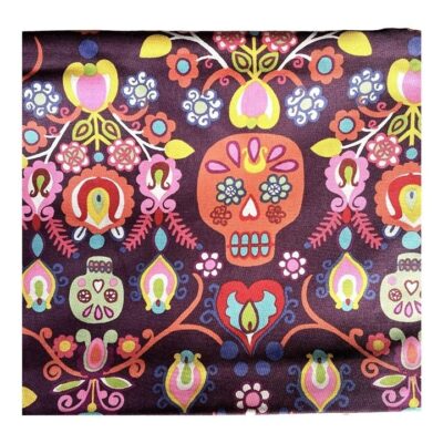 2 Yds Alexander Henry Fabric Sugar Skull Dios de los Muertos Day of the Dead