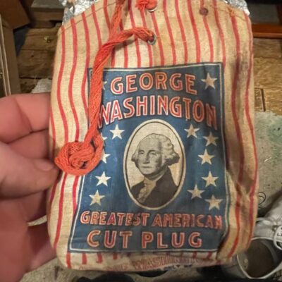 George Washington cut plug pouch