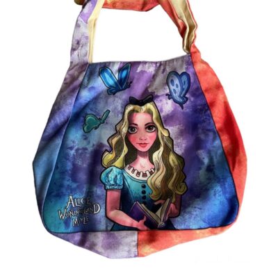 Shanghai Disney Alice in Wonderland Canvas Bag NWT