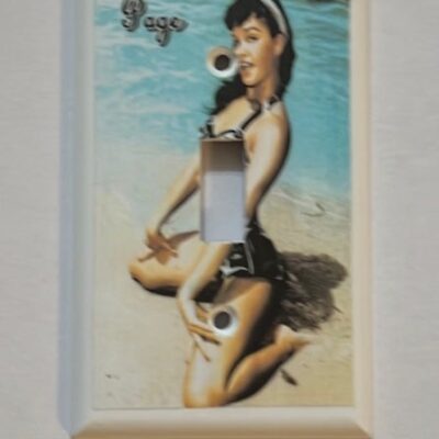 Bettie Page Pin-Up Girl Light Switch Plate / Cover