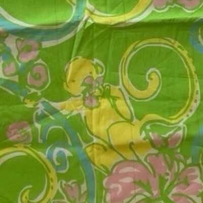 Fabric Lilly Pulitzer 18”x58” Monkeys