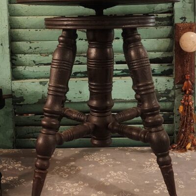 BEAUTIFUL Antique Swivel Piano Stool ALL Original