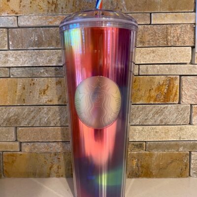 Starbucks rainbow tumbler pride