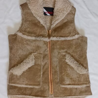 Vintage Suede and Sherpa Vest