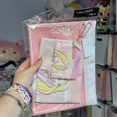 Rapunzel Disney princess set of 3 zipper pouches