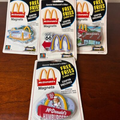 McDonald’s Refrigerator Magnets lot of 4