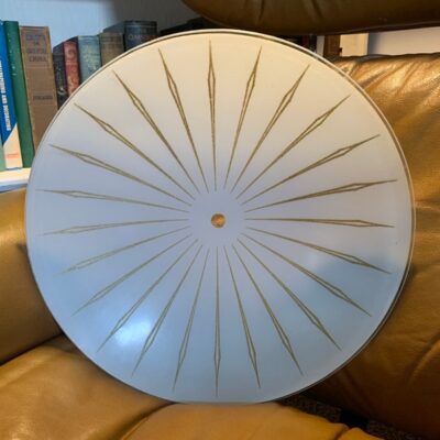 Super Cool Vintage MCM Atomic Burst Ceiling Light Shade