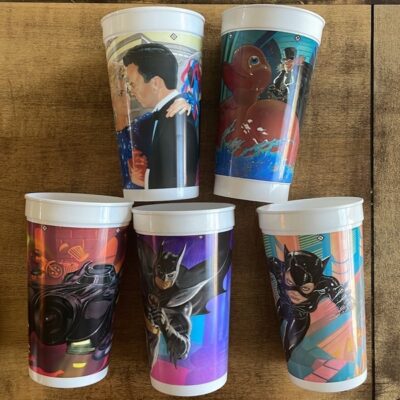 1992 Batman Returns 24oz McDonald’s Cups (Set of 5)