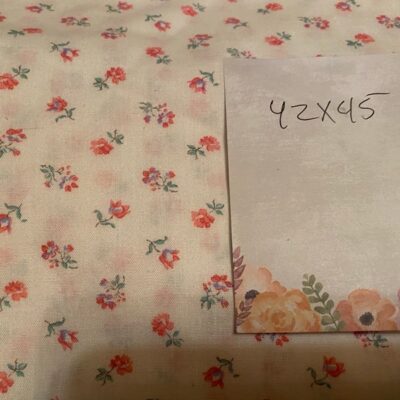 Vintage floral fabric#2 (1 1/2 yards)