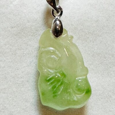 Natural Burmese ice jade pendant