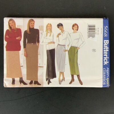 Butterick 5668 Misses Classic Skirts Sizes 8-12 Fast & Easy Sewing Pattern UNCUT