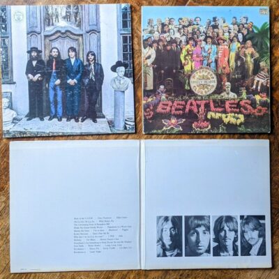 Beatles Record Bundle – White Album -Sgt Pepper – Hey Jude – Total of 4 Vinyls