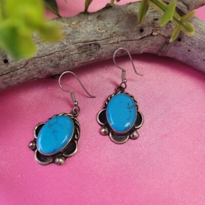 Native American Navajo Earrings Sterling Silver