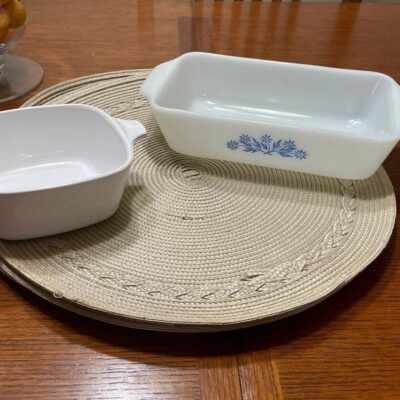 Vintage small casserole and meatloaf dish