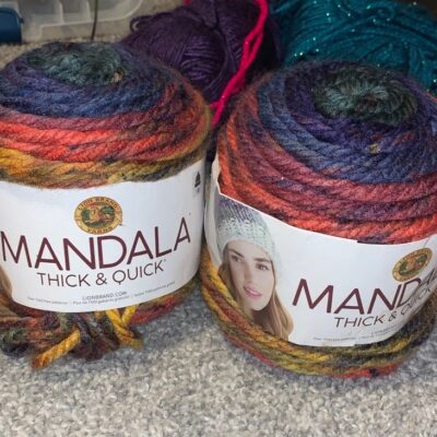 lion brand Mandala Turbine acrylic yarn 2 pack