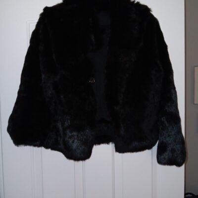 EUC VINTAGE Fur& suede coat