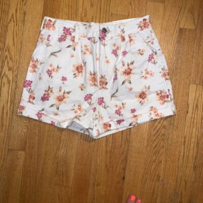 Flowered Mom Shorts