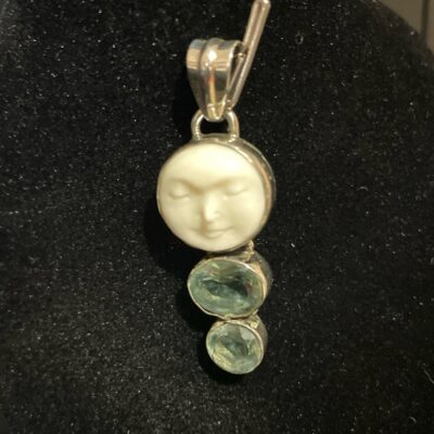 Sajen 925 moon face goddess pendant