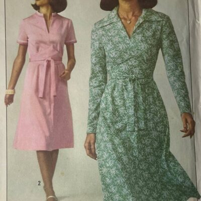 1977 Simplicity 7960 Misses Dress 6 – 16 Cotton Knit Silk Broadcloth Wool Linen