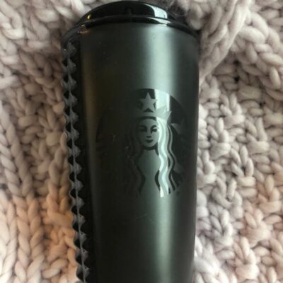 Starbucks black studded tumbler