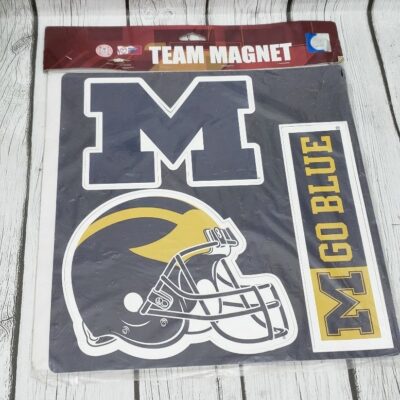 Michigan Wolverines GO BLUE Team Magnets