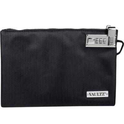 Vaultz Money Bag with Lock – 7 x 10 Inches, Men & Women’s Locking Accessories