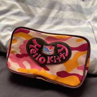 Sanrio Vintage Hello Kitty Camo Pouch Bag