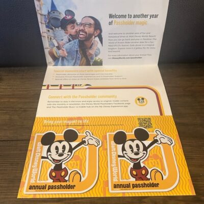 Disney Annual Passholder MAGNET Mickey Mouse Magnet Retro NEW Lot Of 2