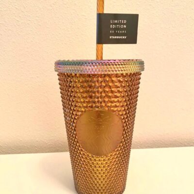 Starbucks 2021 Gold Honeycomb Studded