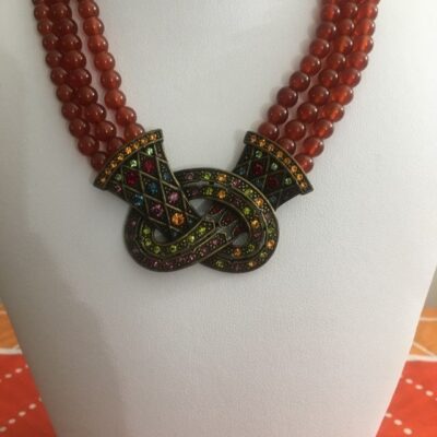 Heidi Daus Multi Swarovski Carnelian