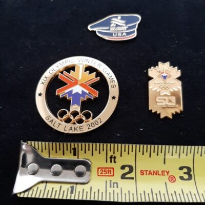 2002 Salt Lake Olympic pins. Set of 3.