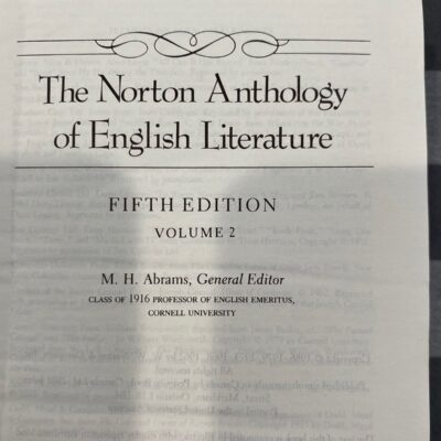 The Norton Anthology of English Literature 1916