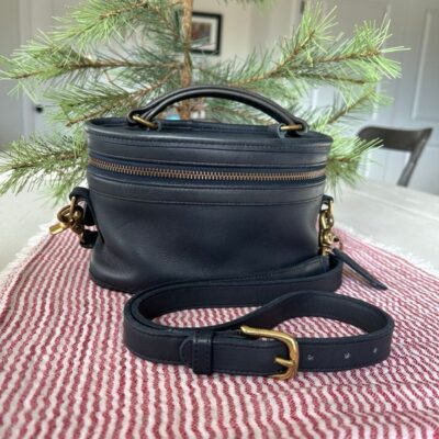 Vintage Coach Trail Bag #9955 Navy