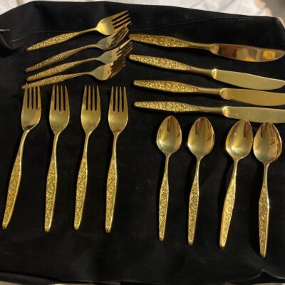 Antique Gold plated dinnerware