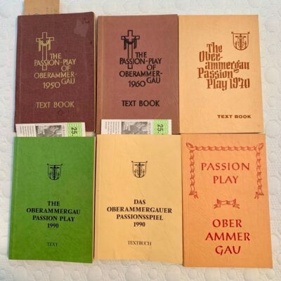 Oberammergau Passion Play books + tickets 1950, 1960, 1970, 2 1990 and general