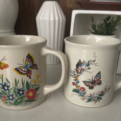 Vintage pair of Japan Coffee Cups