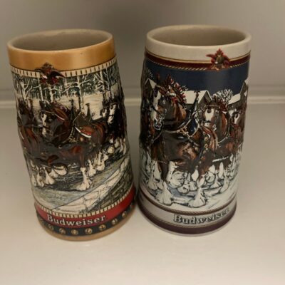 budweiser stein bundle 1988 and 1989 collectors series