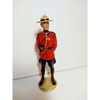 Collectible RCMP Statue by Hutschenreuther 8” K Tutter Sculpture Signed Police