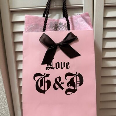 Vintage Juicy Couture Shopping Bag and Tissue Paper