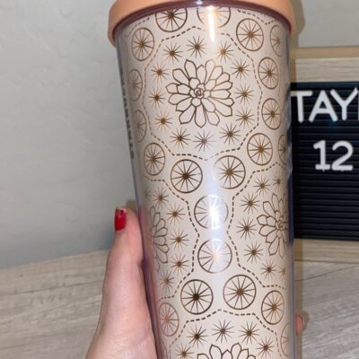 HTF Starbucks Cactus Succulent Floral Rose Gold