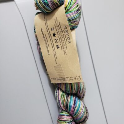 Madelinetosh Euro Sock – Electric Rainbow