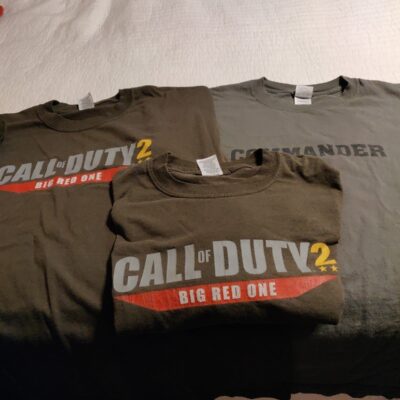 Vintage Call of Duty 2 & Field Commander Video Game t-Shirts