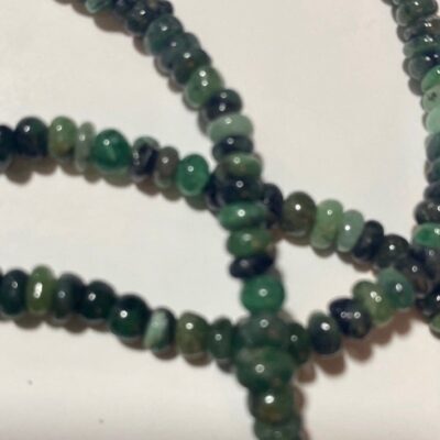 brazillian EMERALDS RAW STRAND