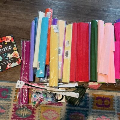 Paper Flower Supplies and Book