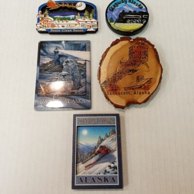 Alaska Refrigerator Magnets Lot of 5